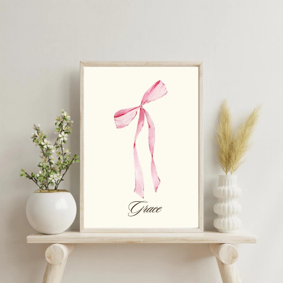 Girls Name Grace | Bible Verse Print | Nursery | Baptism Gift | Christian Home Decor | Scripture Printable | Wall Art | INSTANT DOWNLOAD - MountZionGifts